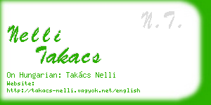 nelli takacs business card